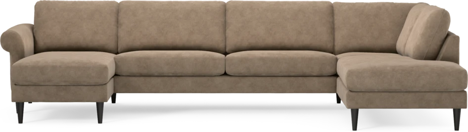 Bridge - 3-sits soffa med schäslong vänster och divan höger - Beige