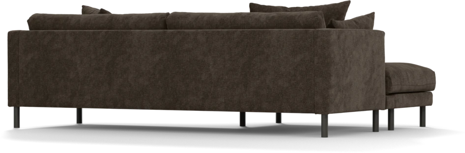 Harper - 4-sits med schäslong XL vänster - Brun