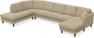 Eden - 3-sits soffa med divan vänster och schäslong höger - Beige