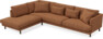Harper - 3-sits soffa med divan vänster - Brun