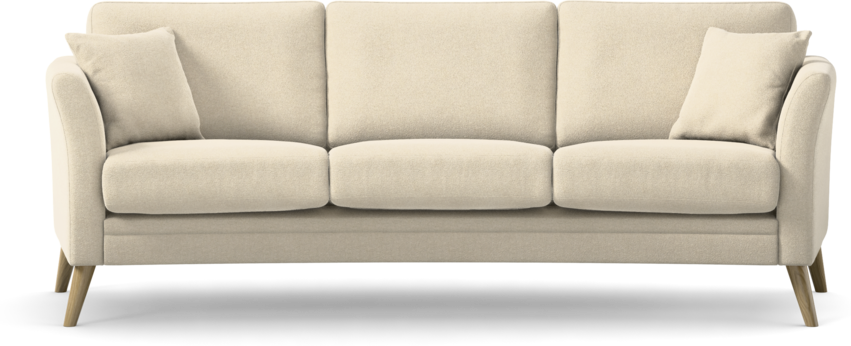 Eden - 3-sits soffa svängd - Beige