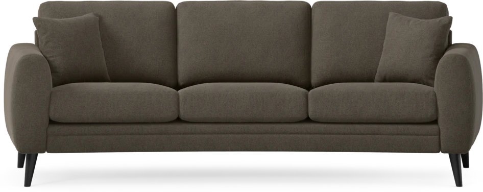 Eden - 3-sits soffa svängd - Brun