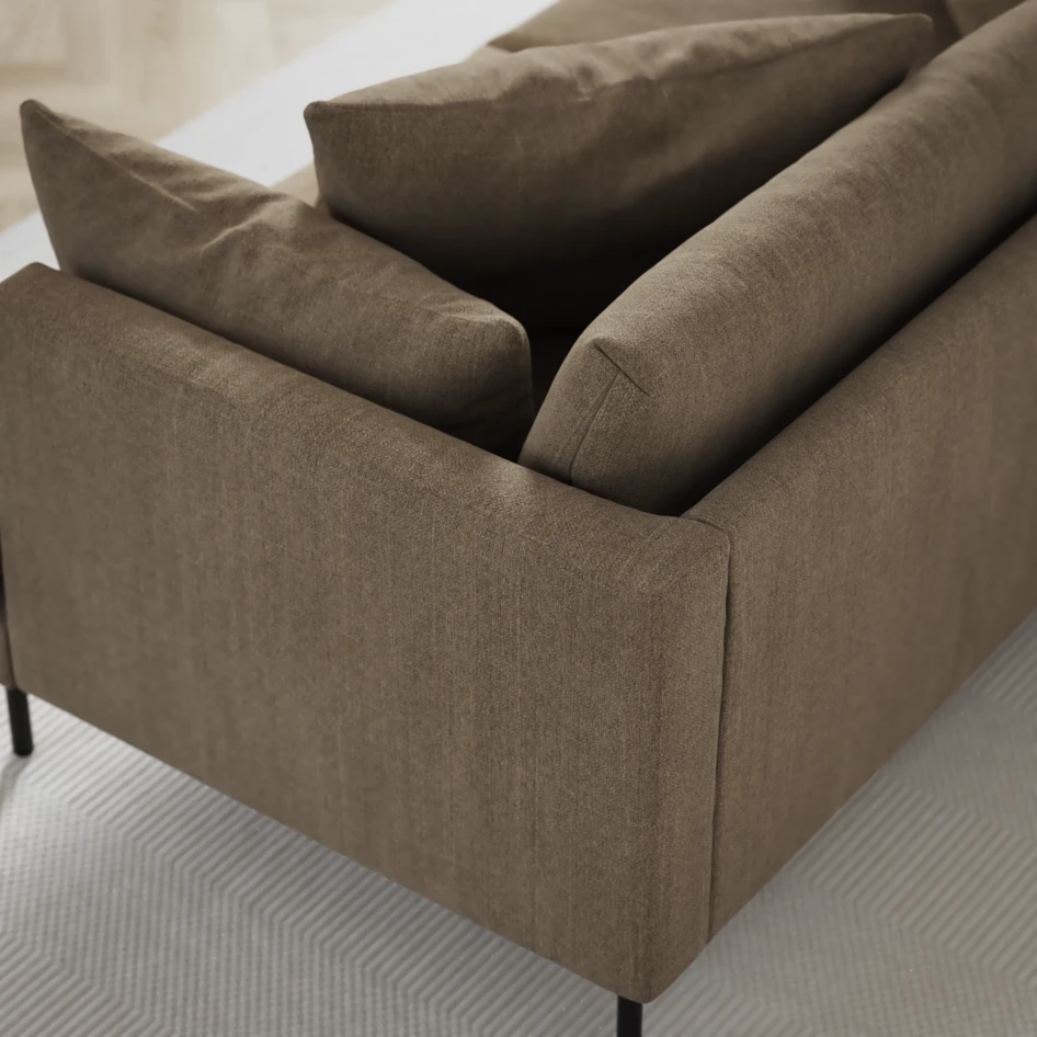 Harper - 3-sits soffa, hel dyna - Beige