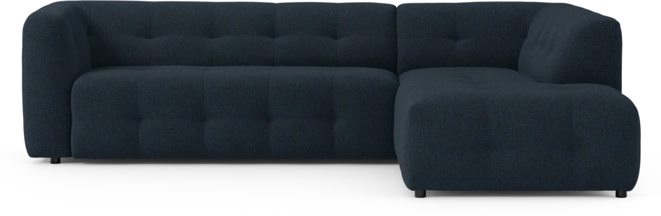 Bella - 3-sits soffa med divan höger - Blå