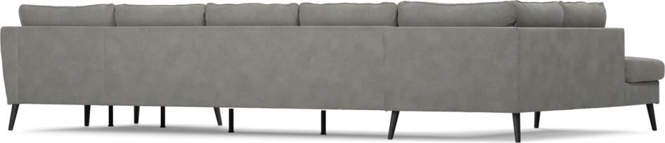 County - 4-sits soffa med divan vänster och schäslong höger - Grå