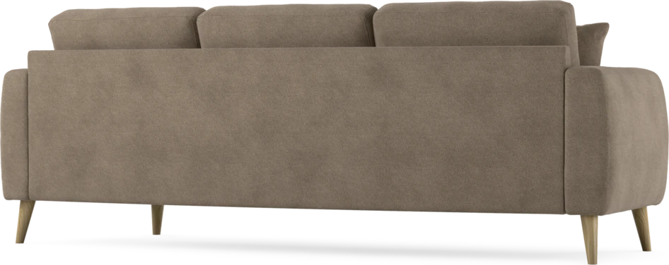 Eden - 3-sits soffa svängd - Brun