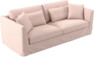 Willow - 3-sits soffa, med kappa - Rosa