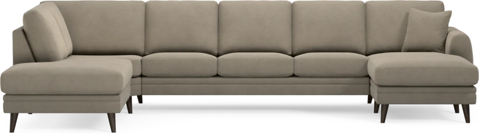 Eden - 3-sits soffa med divan vänster och schäslong höger - Beige