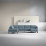 County - 3-sits soffa med divan vänster och schäslong höger - Blå