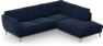 Madison Lux - 2-sits soffa med divan höger - Blå