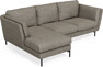Madison Lux - 2-sits soffa med schäslong vänster - Grå