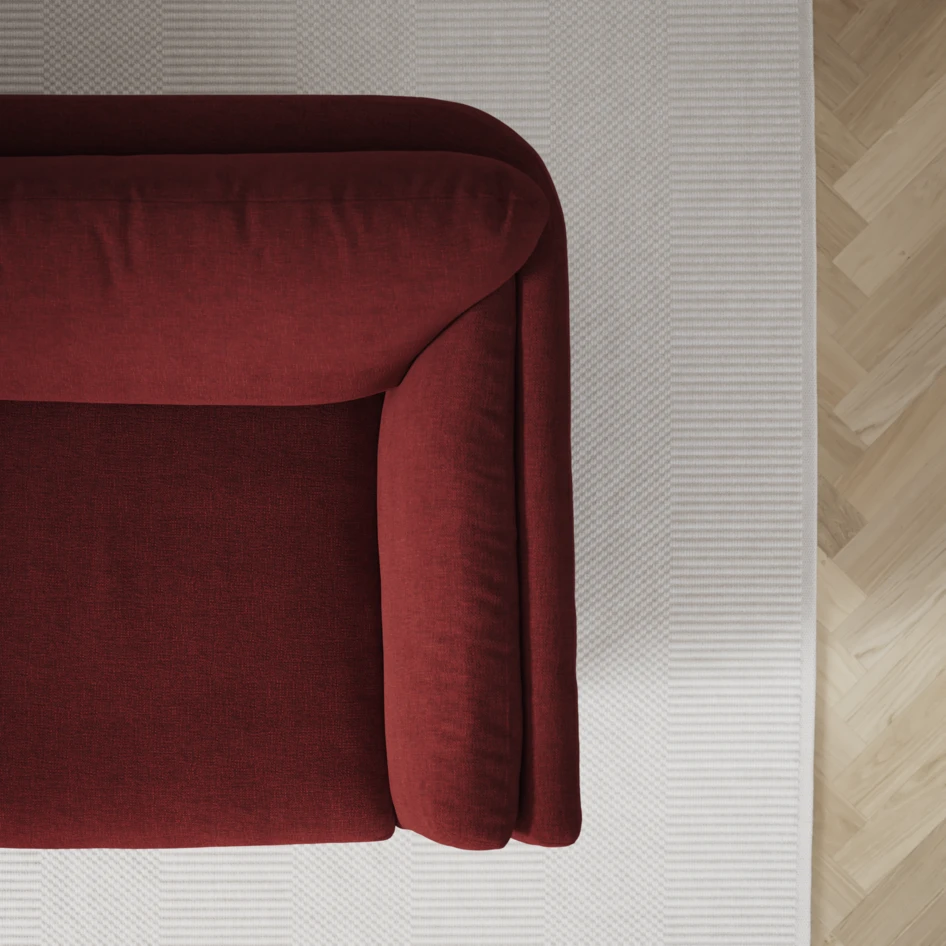 Madison Klädsel - Klädsel till 3-sits soffa - Röd