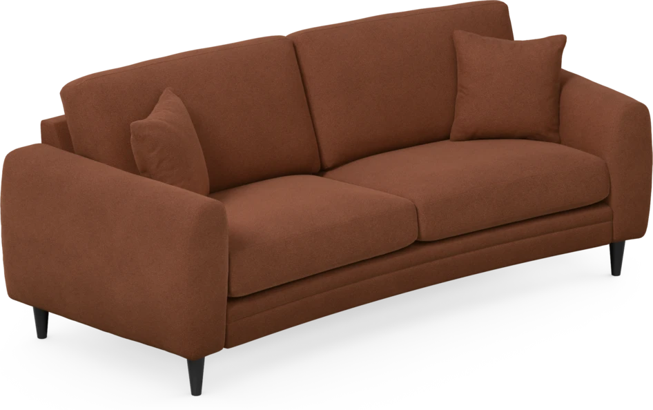 Eden - 2,5-sits soffa svängd - Orange