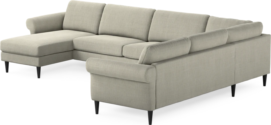 Bridge - Hörnsoffa, 3+2-sits med schäslong vänster - Beige