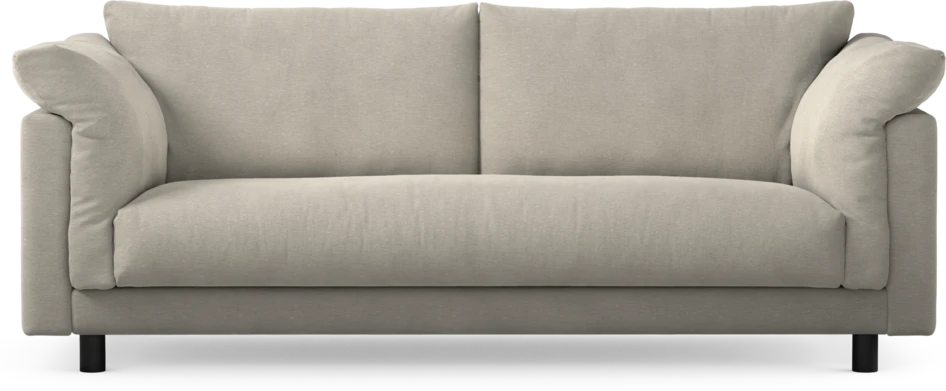 Cherrie - 2,5-sits soffa, hel dyna, fast klädsel - Grå
