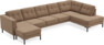 Rio - 4-sits soffa med schäslong vänster och divan höger - Beige