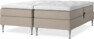 Delux Sense - Ställbar säng, dubbelsäng med bäddmadrass - Beige