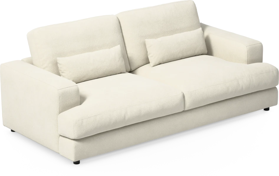 Noma - 3-sits soffa - Vit