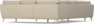 Madison Lux - Hörnsoffa med schäslong vänster - Beige