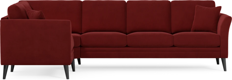 Eden - Hörnsoffa, 1+3-sits - Röd