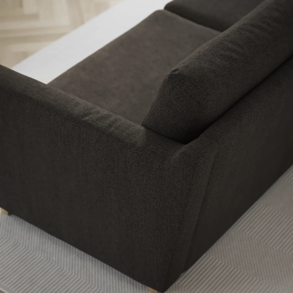 Friday - Hörnsoffa, 2+3-sits - Brun
