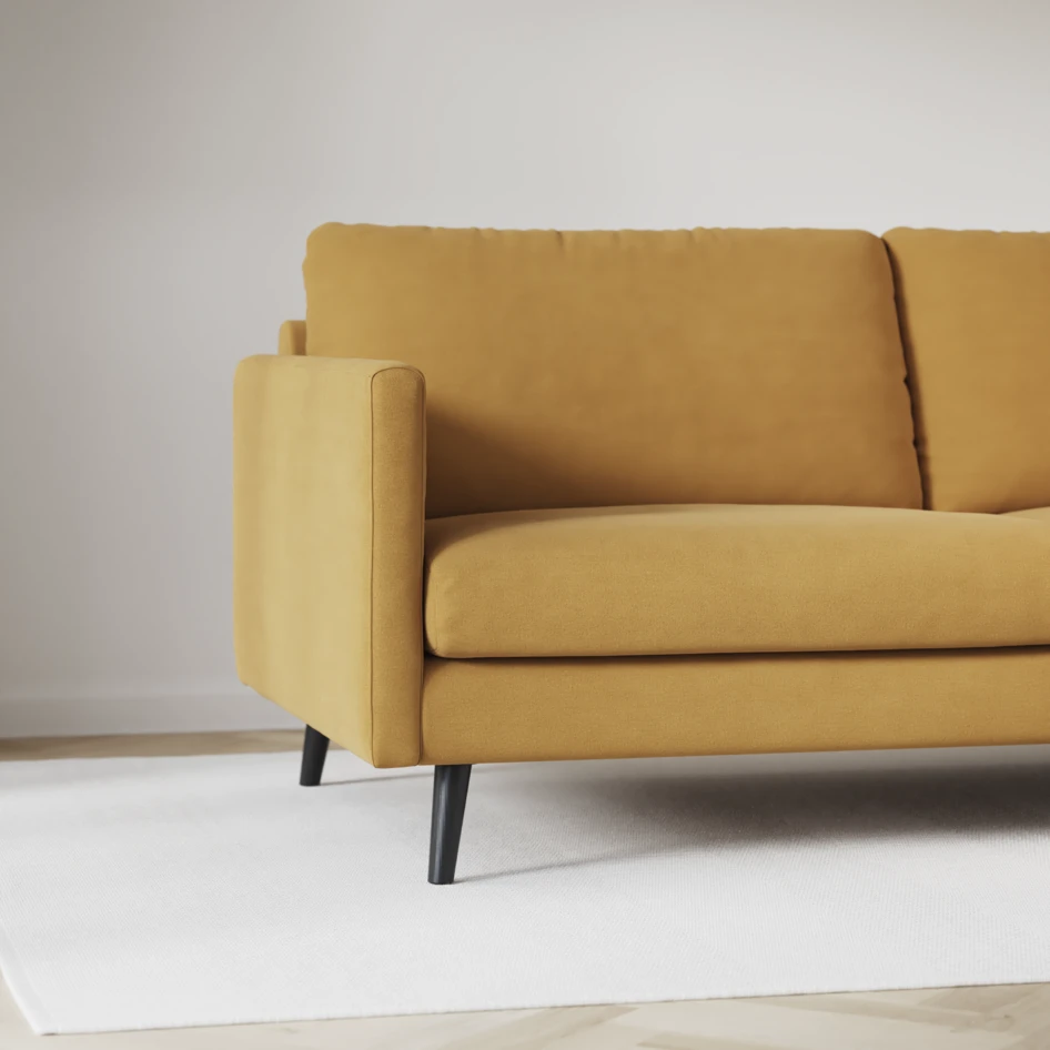 Madison Lux - Hörnsoffa 2+3-sits, hörn 1 - Gul