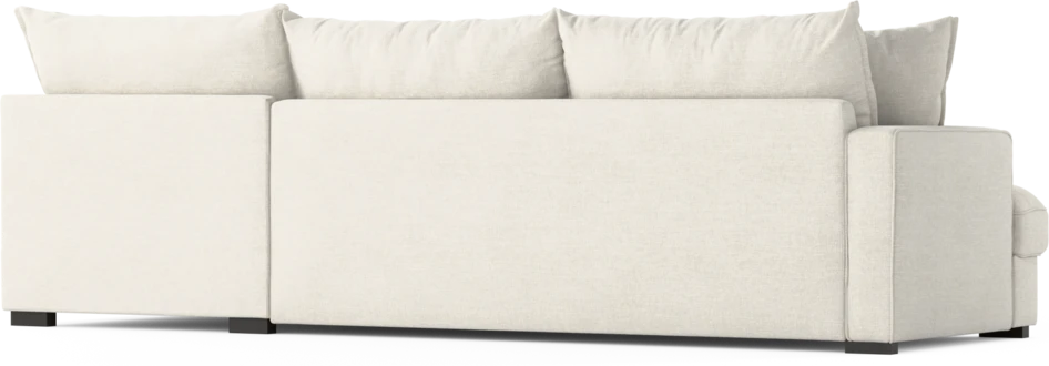 Mila - 3-sits soffa med divan höger - Vit