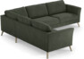 Bridge - Hörnsoffa, 2+3-sits - Grön