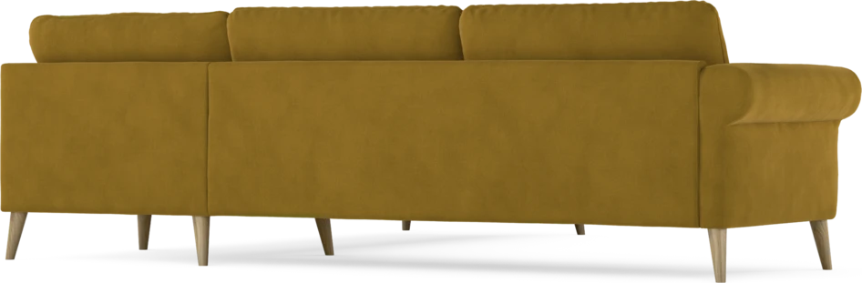 Bridge - Hörnsoffa, 3+3-sits - Gul