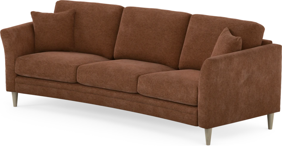Eden - 3-sits soffa svängd - Orange