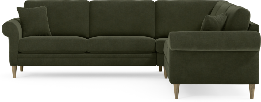 Eden - Hörnsoffa, 2,5+2,5-sits - Grön