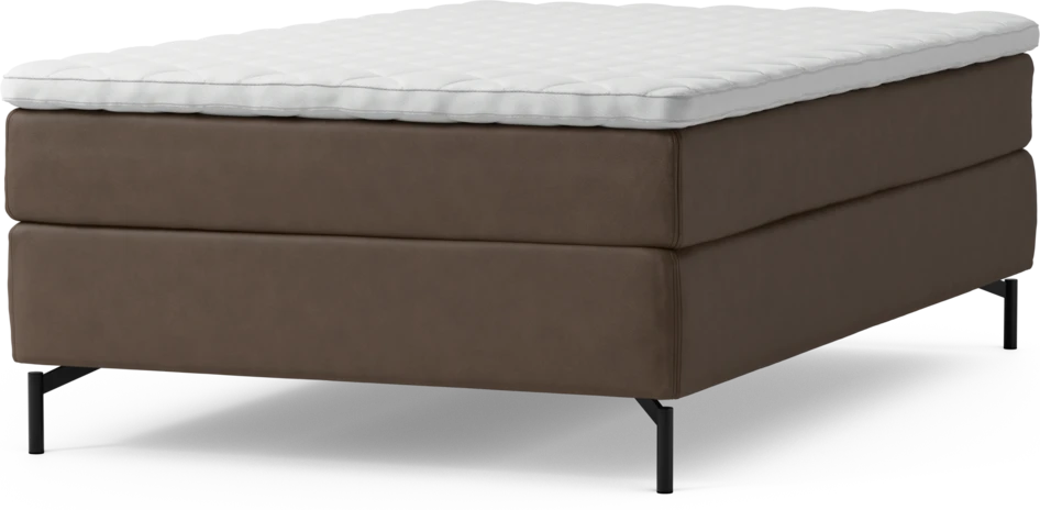 Delux Sense - Kontinentalsäng, enkelsäng 120 cm med bäddmadrass och sängben