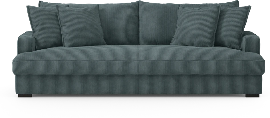 Mila - 4-sits soffa, hel dyna - Blå