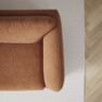 Madison - 3-sits soffa med divan vänster - Orange