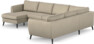 County - Hörnsoffa, 3+2-sits med schäslong vänster - Beige