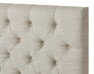 Avon L pikerad - Sänggavel, B 90-140 cm - Beige