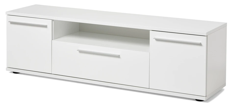 Alfredo - Tv-bänk, B 158 cm - Vit