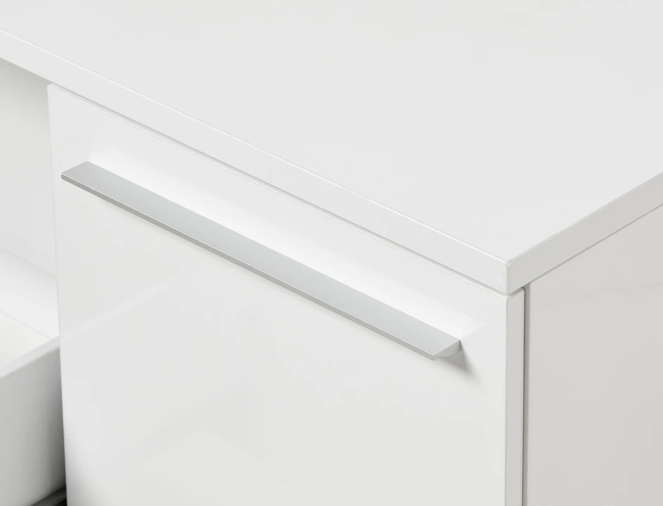 Alfredo - Tv-bänk, B 158 cm - Vit