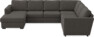 Friday - Hörnsoffa, 3+2-sits med schäslong vänster - Grå