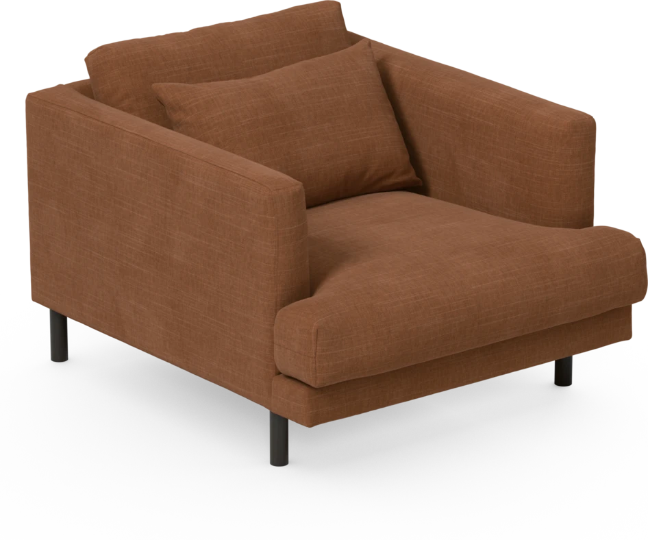 Harper - Fåtölj, 75 cm - Orange