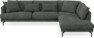 Harper - 3-sits soffa med divan höger - Grå