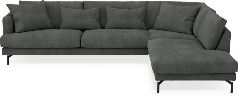 Harper - 3-sits soffa med divan höger - Grå