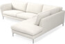 Madison Lux - 3-sits soffa med divan höger - Vit