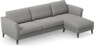 Bridge - 3-sits soffa med schäslong höger - Grå