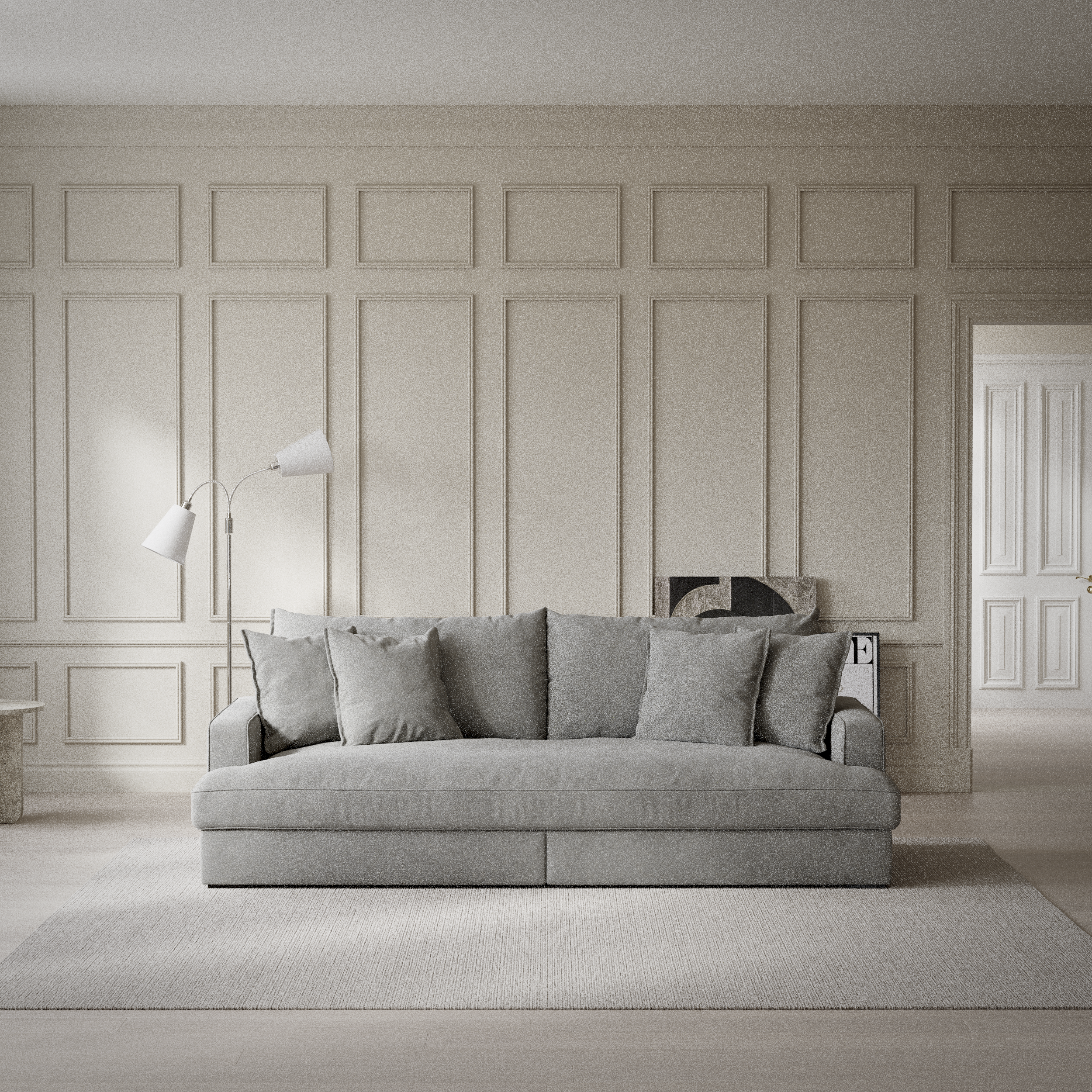 Rossi - 3-sits soffa, hel dyna - inspiration