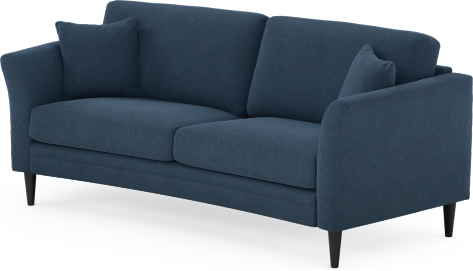 Eden - 2,5-sits soffa svängd - Blå