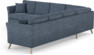 Eden - Hörnsoffa 3+3 - Blå