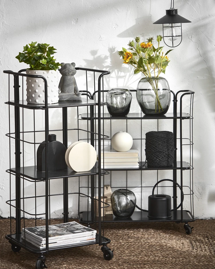 Odette - Rullvagn med 3 hyllplan, 64,5x28x78 cm - inspiration