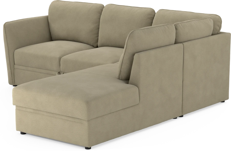 Öland - Bäddsoffa med divan höger - Beige