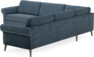 Bridge - Hörnsoffa, 3+3-sits - Blå